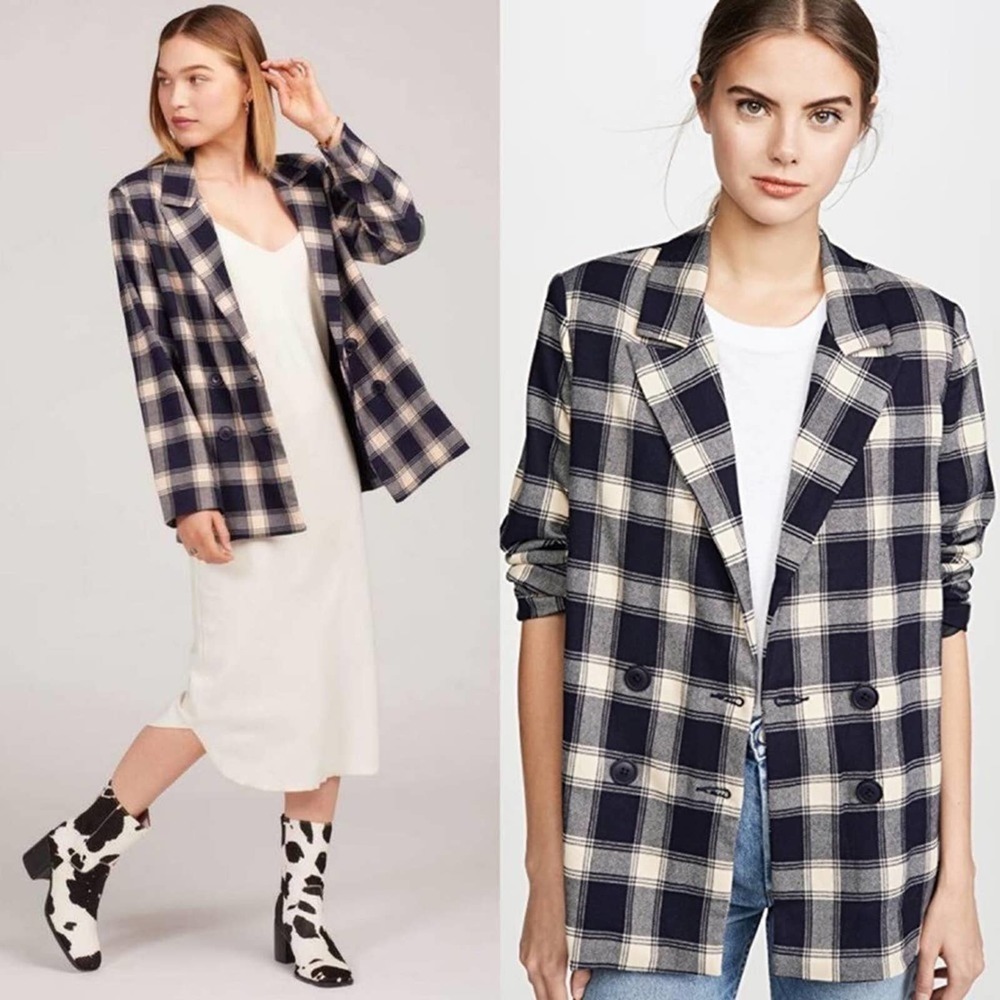 2 PC SET - Rolla’s Horizon Check Blazer and Pant Suit Set